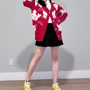 ❤️ Maximalist 3D Textured Pearl Knit Cardigan ❤️